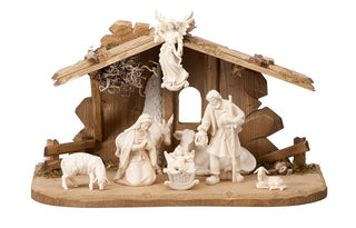 Heimatland Nativity Set - 10 pieces - Tyrol Stable for Holy Family - 784701