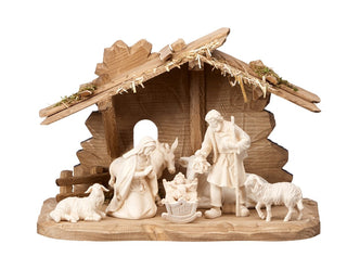 Heimatland Nativity Set - 9 pieces - Tyrol Stable for Holy Family - 784703