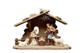 Heimatland Nativity Set - 7 pieces - Tyrol Stable for Holy Family - 784704