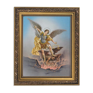 St. Michael's - Ornate Gold Frame - 10.5 x 12.5" - 79-071