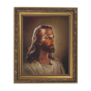 Sallman's Head of Christ - Ornate Gold Frame - 10.5 x 12.5" - 79-337