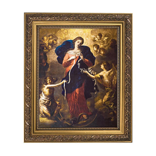 Mary, Untier of Knots - Ornate Gold Frame - 10.5 x 12.5" - 79-4405