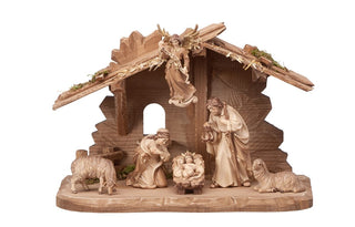 Rainell Nativity Set - 8 pieces - Tyrol Stable for Holy Family - 790704