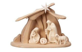 PEMA Nativity Set - 6 pieces - PEMA Stable for Holy Family - 795732