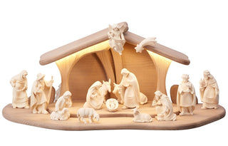 PEMA Nativity Set - 17 pieces - Luce Stable with LED - 795781