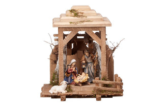 Mahlknecht Nativity Set - 6 pieces - Lantern Holy Night with LED - 797691L