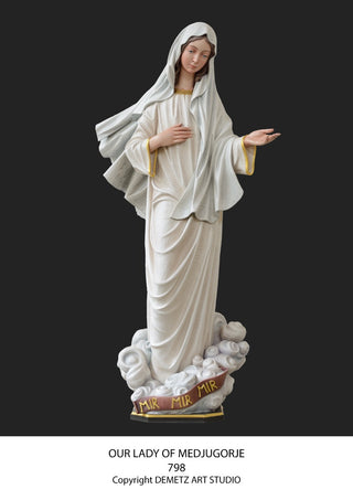 798 Our Lady of Medjugorje Statue