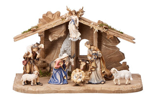 Kostner Nativity Set - 10 pieces - Tyrol Stable - 801712
