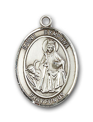 St. Dymphna Pendant w/ Chain-8032SS/18SS