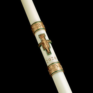 Cross of St Francis Paschal Candle 1 1/2 x 34 (2) - 80865020