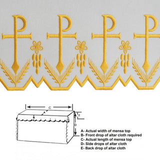 CHI-RHO ALTAR CLOTH - G-8092-8093-AC
