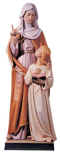 817 St Anne Statue - Wood Carv