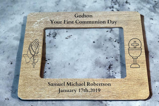 CUSTOMIZABLE FIRST COMMUNION FRAME - EOMH002