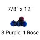 Advent Candle Set - 3 purple, 1 rose - 7/8" x 12" - Hollow Core - 82702