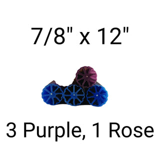 Advent Candle Set - 3 purple, 1 rose - 7/8" x 12" - Hollow Core - 82702