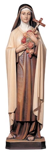 842 St Theresa Statue - Wood C