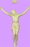 6" Corpus and INRI only - Tan- 856CI