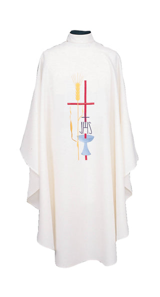 CROSS CHALICE & WHEAT CHASUBLE - 857CHASUBLE