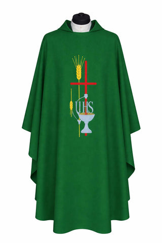 CROSS CHALICE & WHEAT CHASUBLE - 857CHASUBLE
