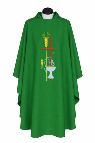 CROSS CHALICE & WHEAT CHASUBLE - 857CHASUBLE