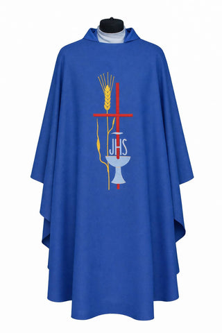 CROSS CHALICE & WHEAT CHASUBLE - 857CHASUBLE
