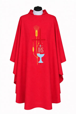 CROSS CHALICE & WHEAT CHASUBLE - 857CHASUBLE
