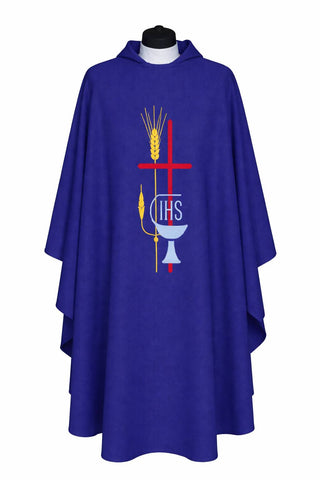 CROSS CHALICE & WHEAT CHASUBLE - 857CHASUBLE