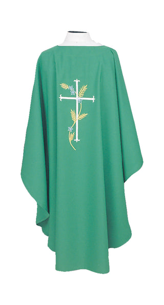 CROSS W/WHEAT CHASUBLE - 871CHASUBLE
