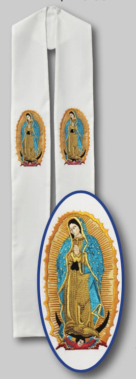 Our Lady of Guadalupe Overlay Stole -