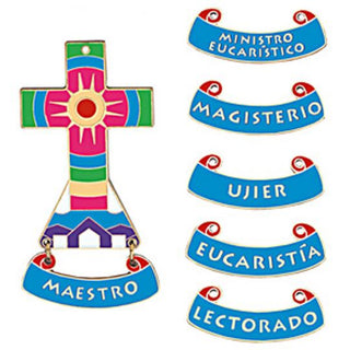 LA SANTA CRUZ CROSS W/BADGES - 89099-SANTA-CRUZ
