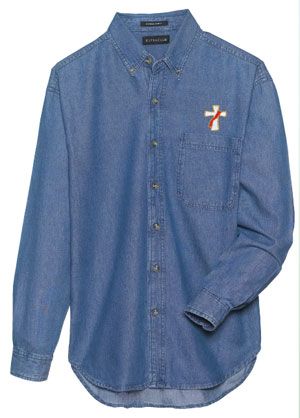 8960 Denim Long Sleeve Deacon Shirt