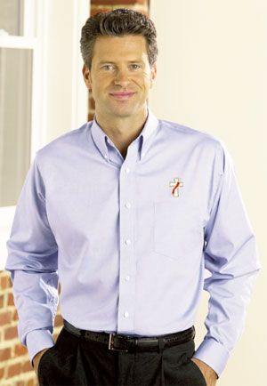 8970 Long Sleeve Deacon Oxford