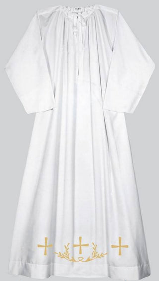 GOLD LAMINETTE EMBROIDERED ALB - 9-ALB