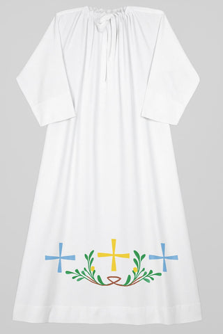 CELEBRATION CROSS EMBROIDERED ALB - 9000-ALB