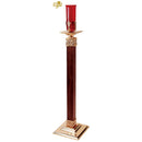 Standing Sanctuary Lamp with Wood Column - 90SSL35-W