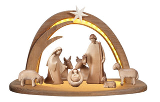 Leonardo Nativity Set - 10 pieces - Stella Stable with Lighting - 910866