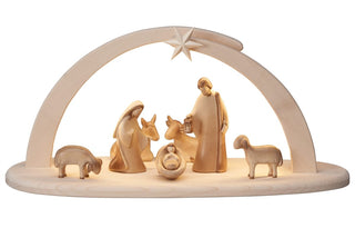 Leonardo Nativity Set - 9 pieces - Leonardo Stable with Lighting - 910868