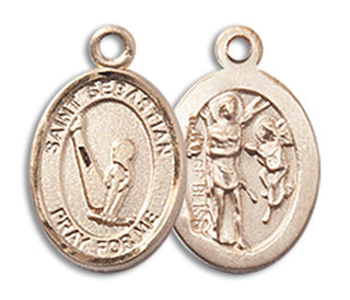 14kt Gold Filled St. Sebastian Gymnastics Medal9172GF/18GF