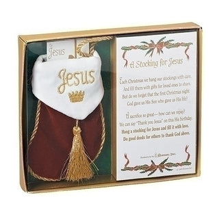 STOCKING FOR JESUS ORNAMENT