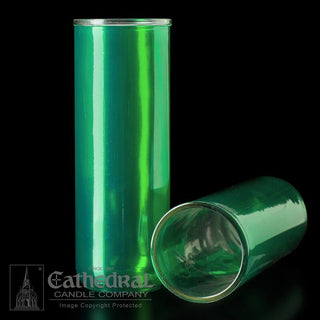 5-6-7 GLASS INSERT GLOBE GREEN