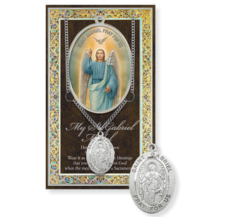 St. Gabriel Pewter Medal - 24" Chain - 950-445