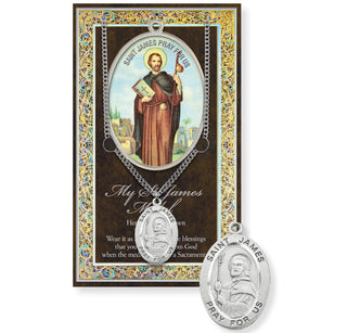 St. James the Greater Pewter Medal - 24" Chain - 950-455