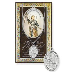 St. Joan of Arc Pewter Medal - 18" Chain - 950-460