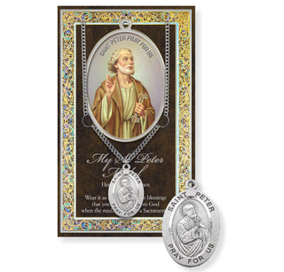 St. Peter Pewter Medal - 24" Chain - 950-518