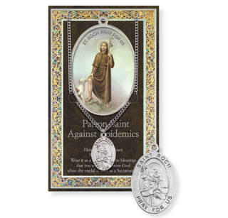 St. Roch Pewter Medal - 18" Chain - 950-536