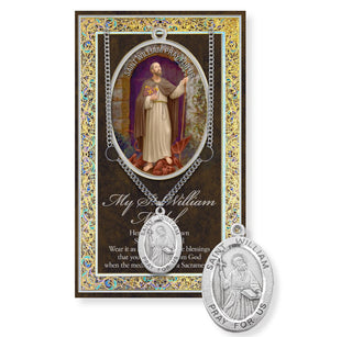 St. William Pewter Medal - 24" Chain - 950-564