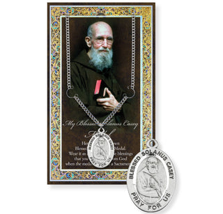 Father Solanus Pewter Medal - 24" Chain - 950-588