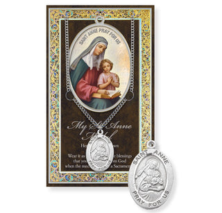 St. Anne Pewter Medal - 18" Chain - 950-610