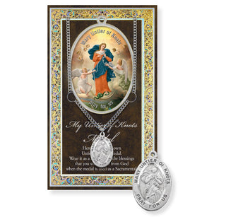 Our Lady Untier Of Knots Pewter Medal - 18" Chain - 950-906