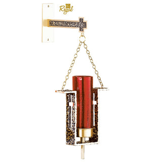 Hanging Sanctuary Lamp with Bracket and 3' Chain - 96 HSL 30 W/B